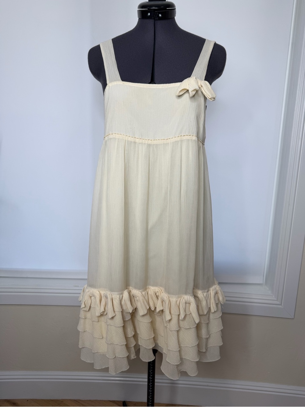 Juicy Couture Cream Ruffle-Hem Sundress